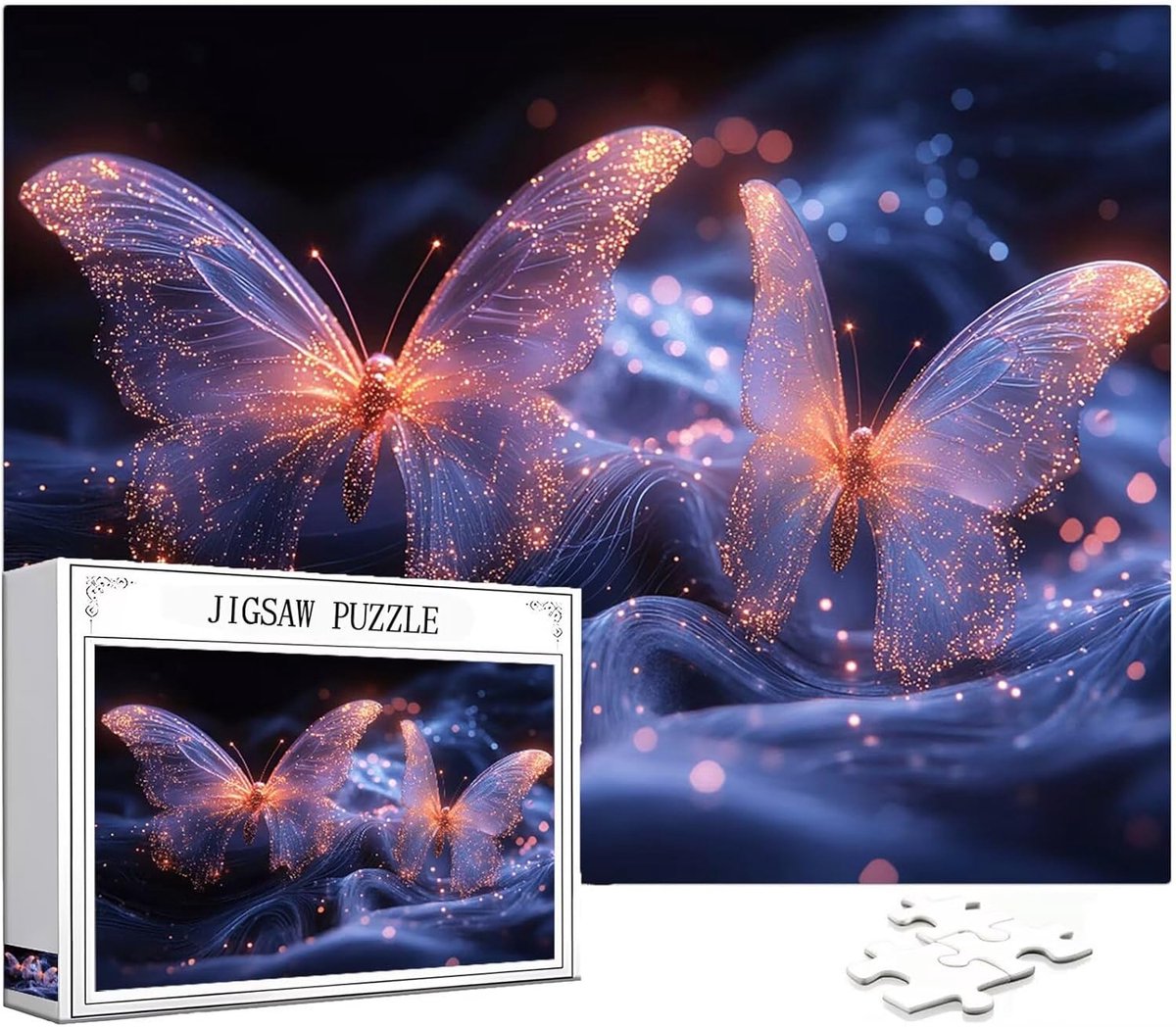 Vlinderpuzzel - Droom design - Ontspanning en decoratie - 4000 stukjes - 141x87cm - Multicolor