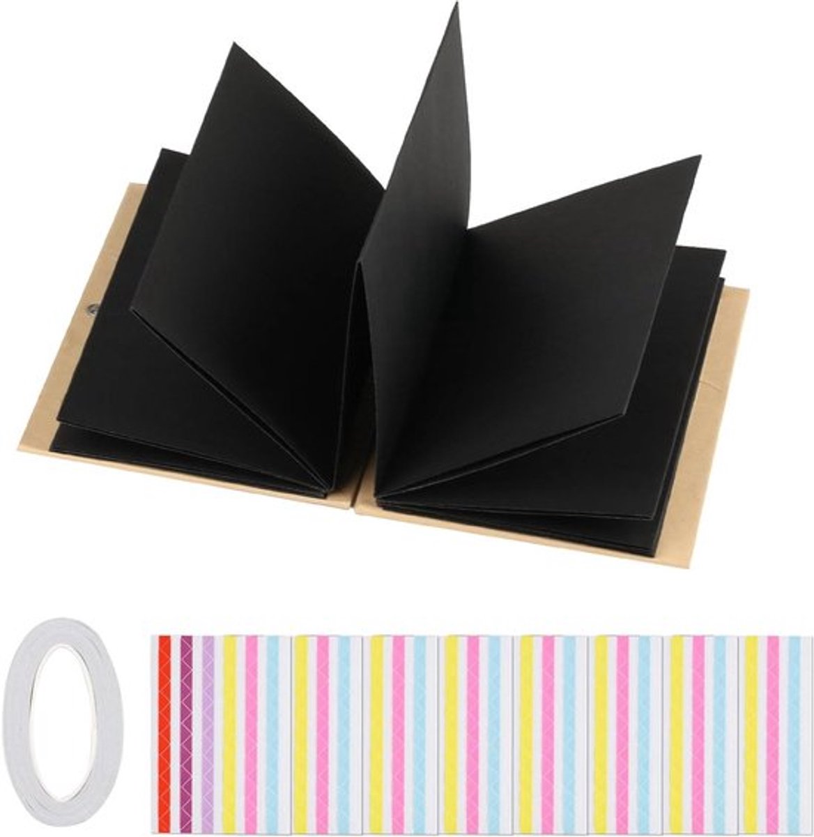 Voor het plakken van stretchbare - DIY Fotoalbum Klein 17.5 x 11.5 cm