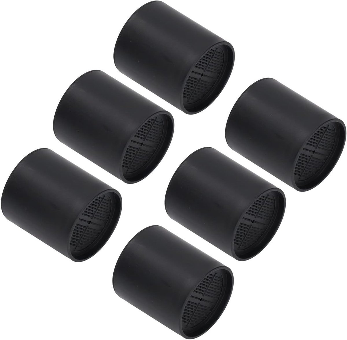 Meubelverhogers - Poten - Meer Opbergruimte - Verhoogt 10cm - Set van 6 - Zwart