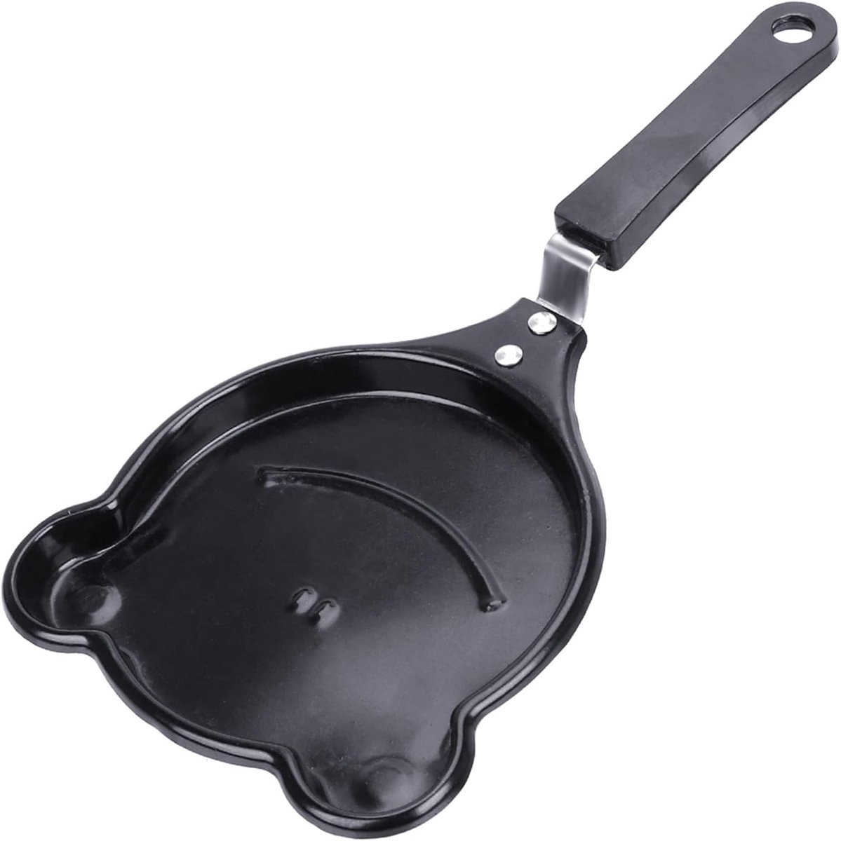 Koekenpan - Omeletpan Pannenkoekenmaker - Ontbijt Maken - Gelijkmatige Warmte - Mini Formaat - Zwart