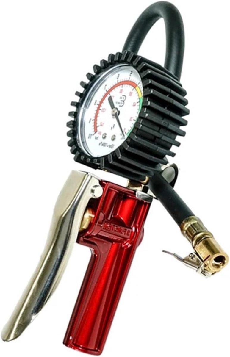 Bandenalarm Bandenspanning - Meter Pomp - Veilig Rijden - Mechanische Wijzer - 1x1x1 cm - Zwart