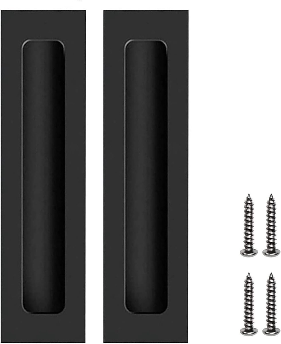 2 Pcs Invisible Door Handles, Sliding Door Handles, Cupboard, Drawer, Aluminium Alloy Handles for Kitchen, Garden - ShopVlot