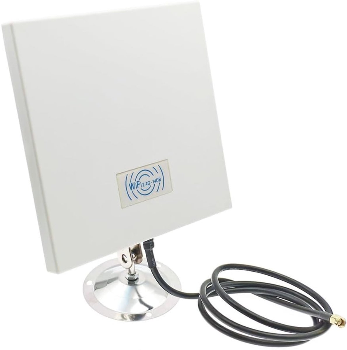 Directional Panel Antenna - High Gain Extender - Signaal Versterken - 14 dBi Gain - 1m Kabel - Grijs