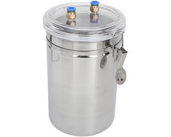 Handmatige Melkmachine - Melkpomp Veehouderij - Melk Verzamelen - Roestvrijstalen Emmer - 2 Liter - Zilver