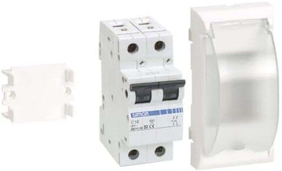 Plaat met magneet - Wandcontactdoos Stopcontact - Elektrische Aansluitingen - Ingebouwde Magneet - 10 A - Wit
