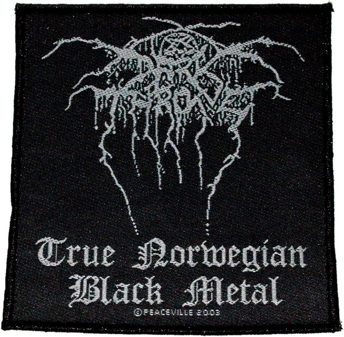 Metalen Patch - Embleem Badge - Kleding Decoratie - Zwart Metalen Design - 15 g - Zwart