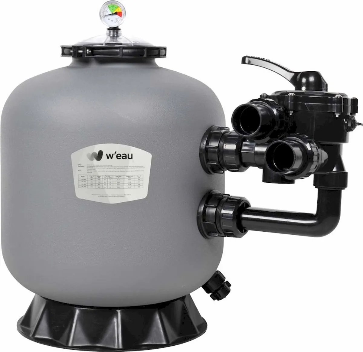W'eau HDPE-500 side mount zandfilter 12m³