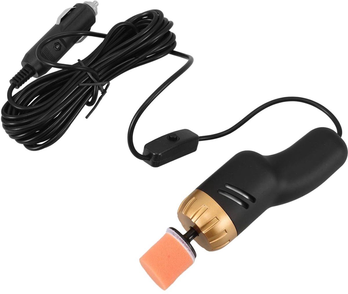 Mini Polijstmachine - Krasverwijderaar Auto - Auto Onderhoud - Compact Efficiënt - 15.5 cm - Zwart
