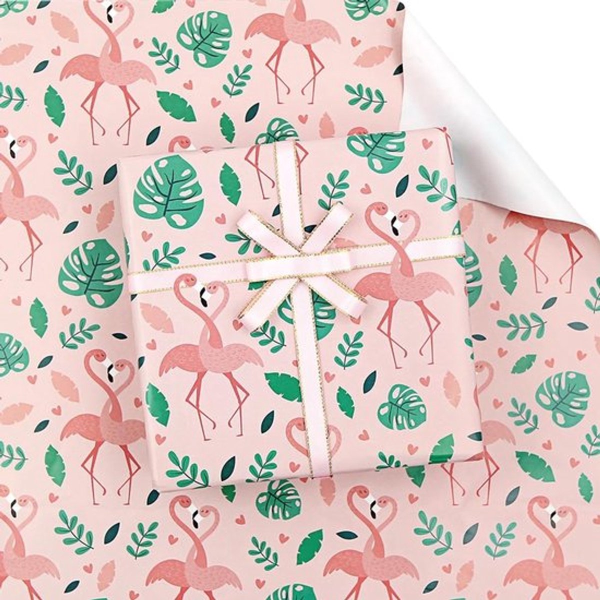 Cadeaupapier Flamingo - Tropisch Thematische Vellen