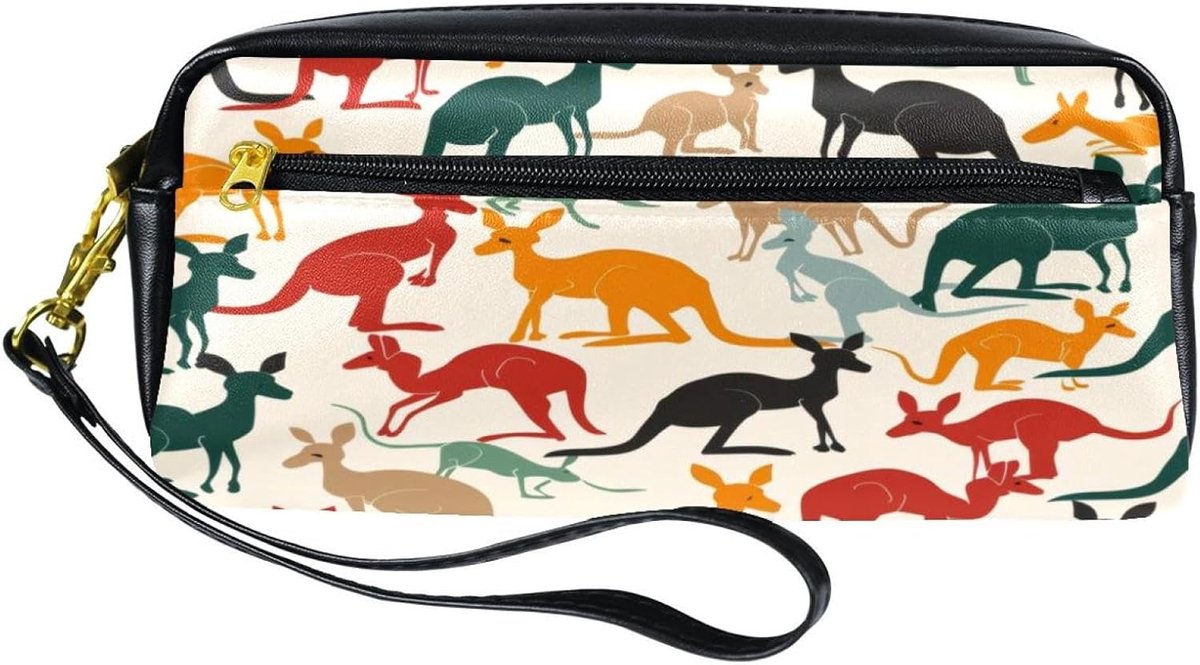 Etui Pennenzak - Opbergtas Organizer - School Kantoor - Praktisch Uniek Ontwerp - 20.5x5x8.5cm - Meerkleurig