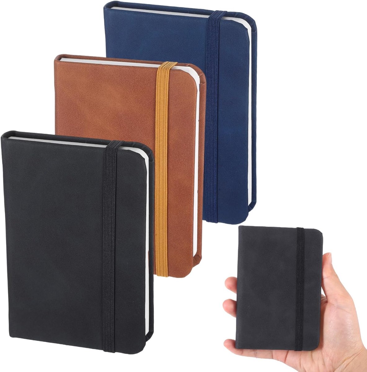3 Pcs Mini Notebook, A7 Notepad, Small Notebook, Small Notebook, Pocket Notebook, Pocket Notebook, Leather Notepad - ShopVlot