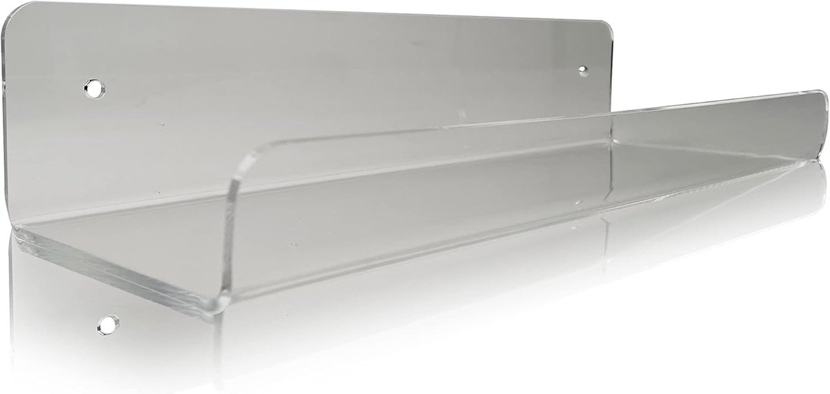 TARIFOLD FR 930143 Hanging Rack U Shape Clear Acrylic Wall Mounted for Bedroom Toys Kitchen Spices Wall Storage - ShopVlot