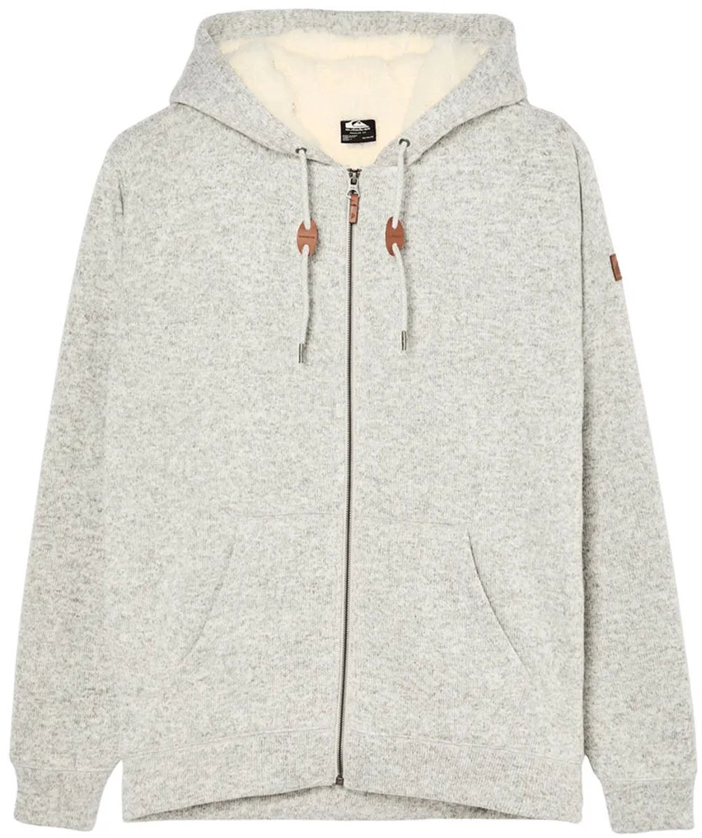 Quiksilver Keller Sweatshirt Met Rits M Man Grijs