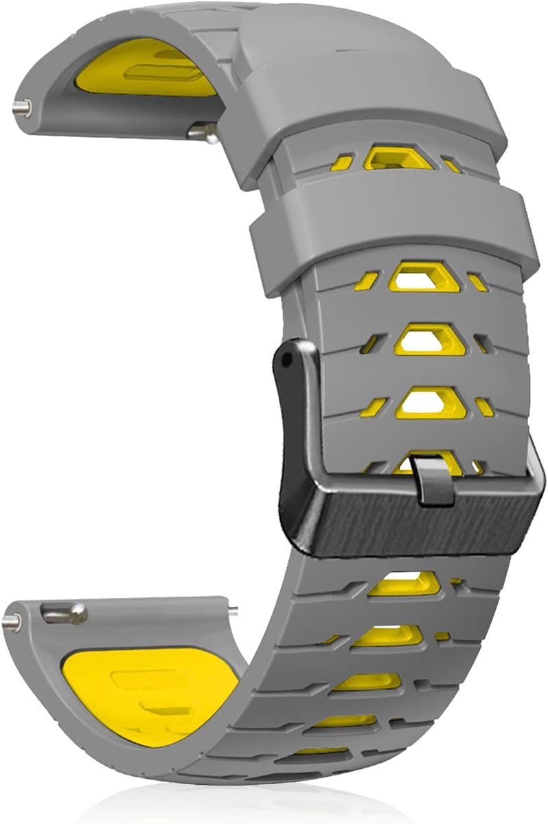 Lug Width 20mm 22mm Silicone Sport Bands, Men Women With Stainless Steel Buckle Waterproof Soft Breathable Replacement - ShopVlot