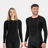 Rogelli Essential Dames en Heren Ondershirt - Lange Mouw - Zwart