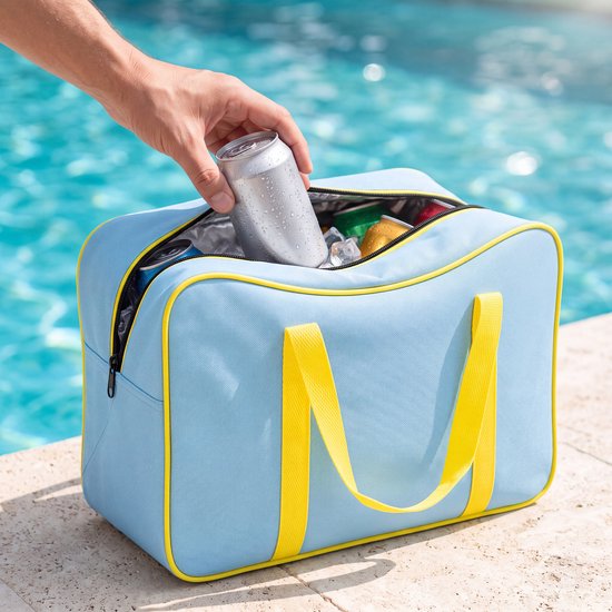 Koeltas 24L - Cooler Bag Lunch Tas - Geisoleerde Koelrugtas - Lichte Tas - Compacte Koeltas - Picknicktas Kinderen - Thermo Tas - Lunchtas Volwassenen - Koel Tas Dames en Heren - Thermotas - Koelrugzak Vakantie - Koeltassen - Blauw - Löwenthal van Löwenthal — afbeelding 3