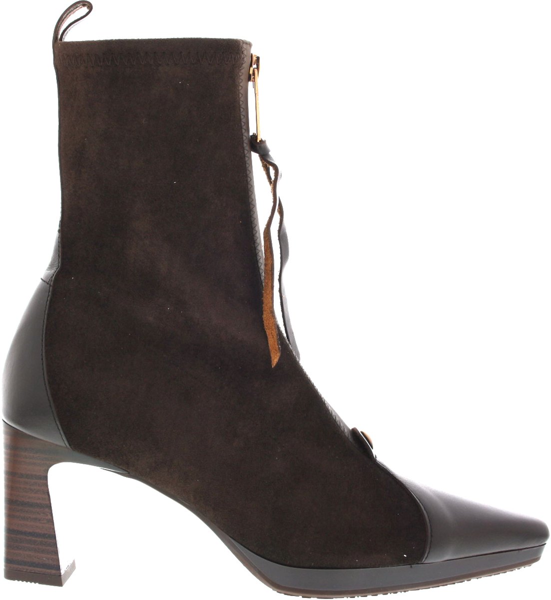 Dames Enkellaars Hispanitas Hispanitas Hi265085 Espresso Donkerbruin - Maat 39