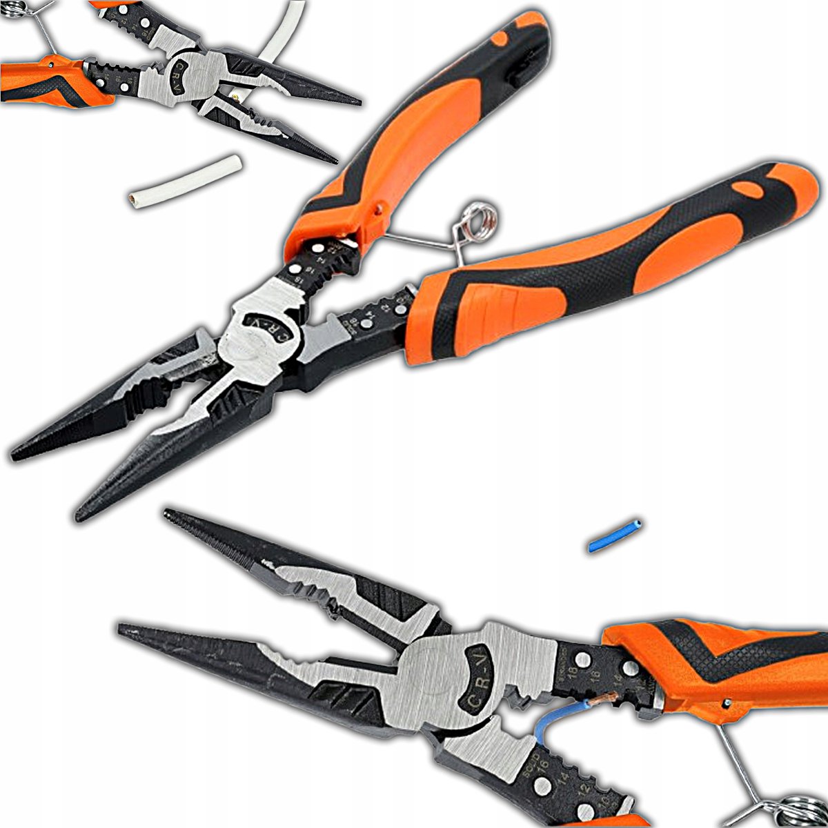 Multifunctionele Verlengkniptang 225mm - Draadstripper & Krimptang