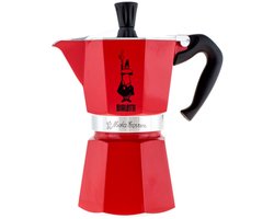 Bialetti Moka Express 6 Kops Rood – Espressopot – Aluminium – 270 ml