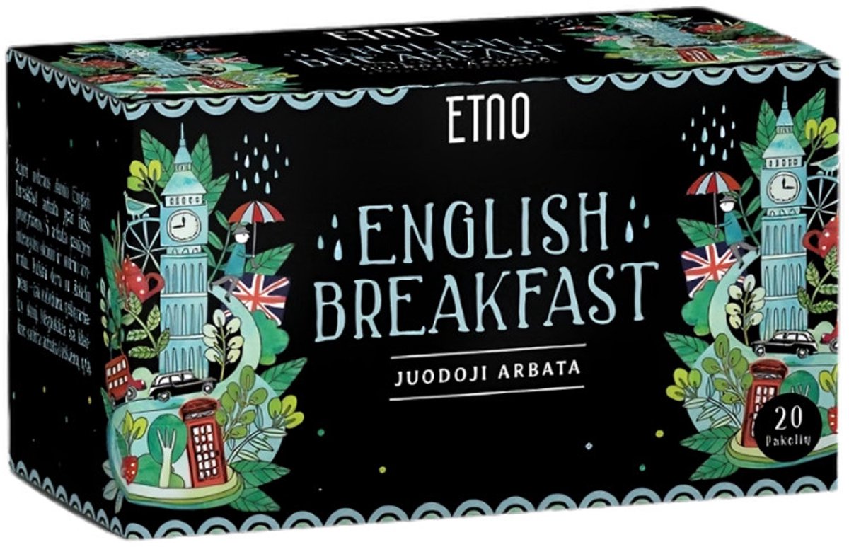Black tea ETNO English Breakfast, 20 pcs.