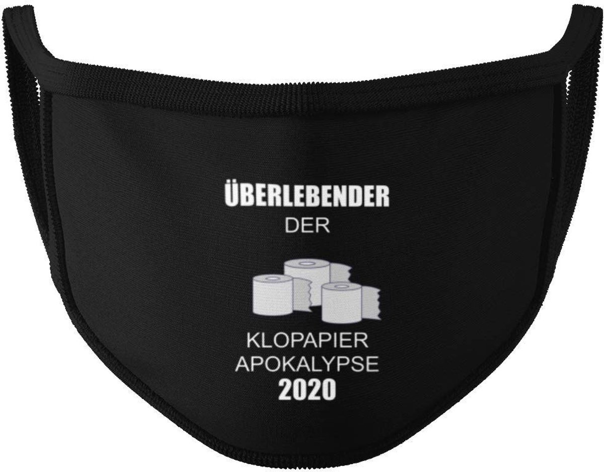 Solidchoice - Zwarte Katoenen Mondmasker - Wasbaar en Herbruikbaar