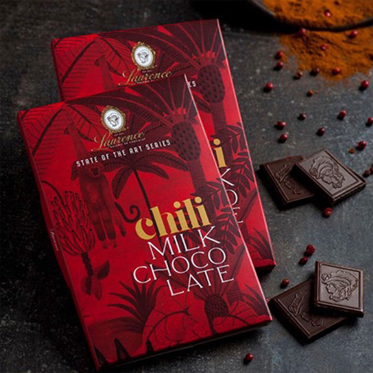 Melkchocolade met chili Laurence, 80 g