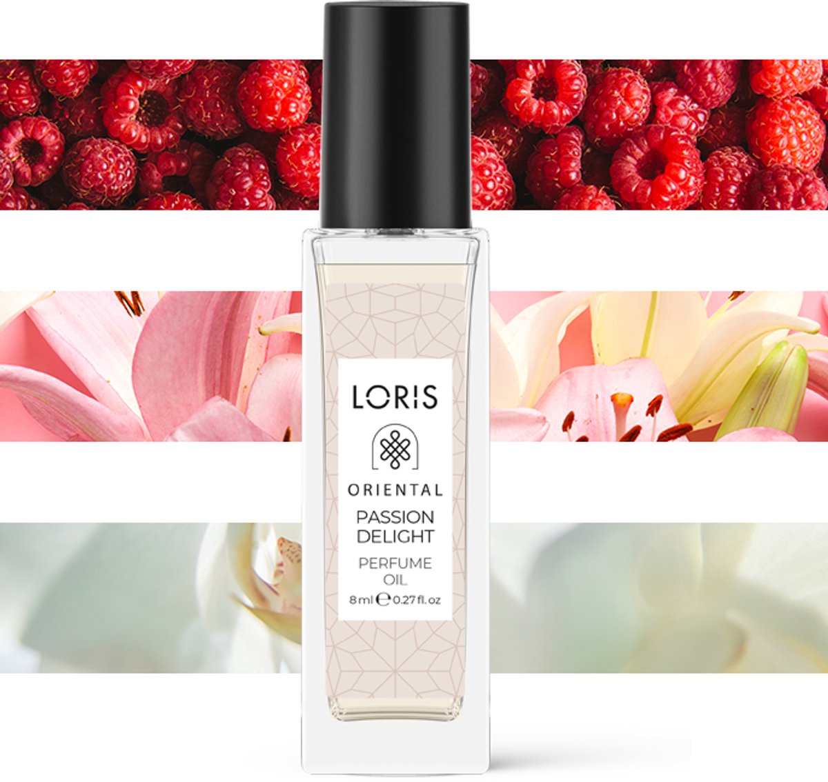 Loris Parfum - Passion Delight - Parfum Olie - Unisex - Niche Passion Delight - 8 ml - Olieroller
