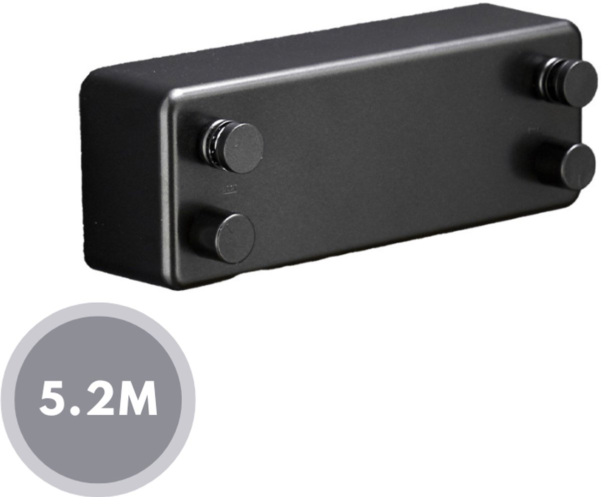 Livista Uittrekbare Waslijn – 10,4M Totale Lengte（2 x 5,2M） – Tot 20 kg – Sterke Stalen Kern – Drooglijn – Zonder Boren – Gelijkmatig Oprolbaar – Binnen & Buiten