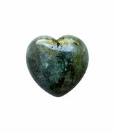 Labradoriet - Edelsteen - Hart - 3cm - Natuursteen - Healing - Energy - Spiritueel