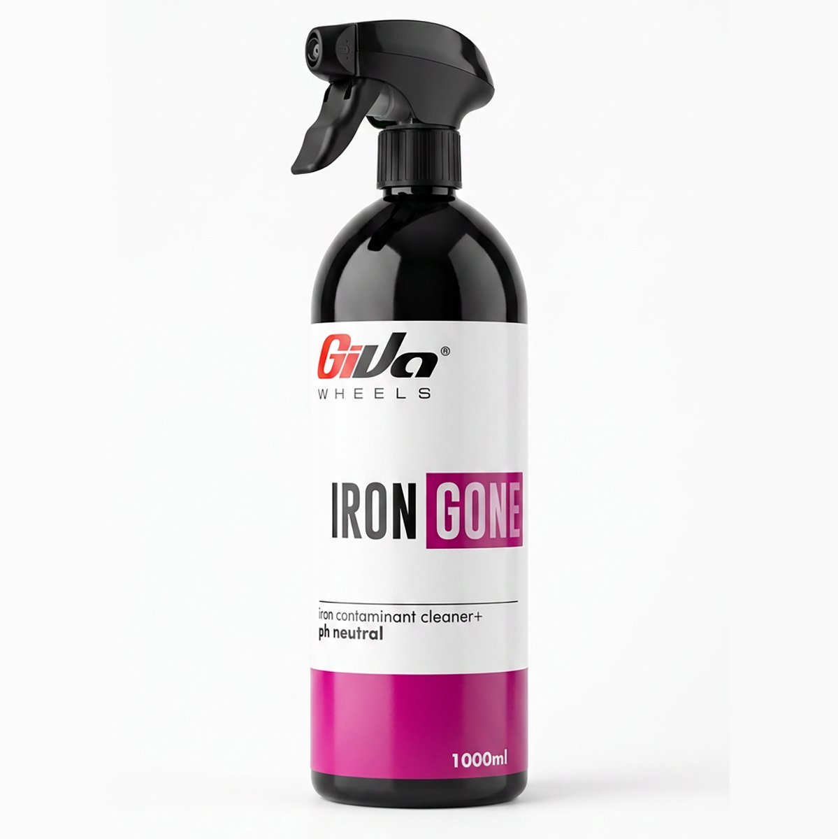 Giva Wheels Iron Gone Red Velgenreiniger – Voor Gelakte en Matte Velgen – Verwijdert Remstof en Vliegroest – 1 Liter