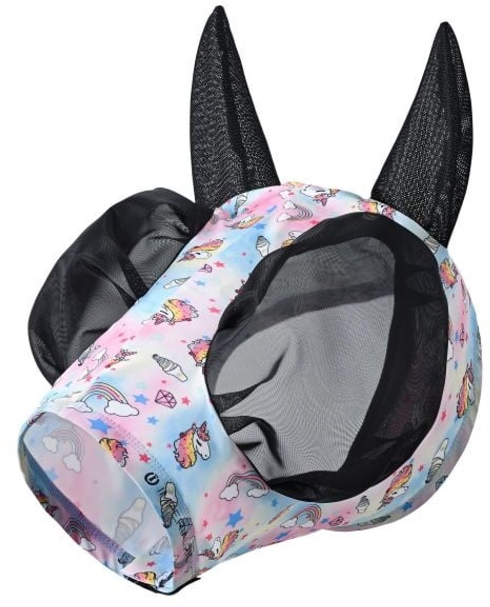 Imperial Riding - Vliegenmasker IRHTrail Ride Basic - Unicorn - Maat Full