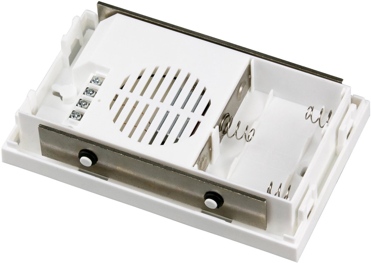 Solidchoice - Mechanische Tweetonige Bel voor Voordeur - Batterij Aangedreven Deurbel