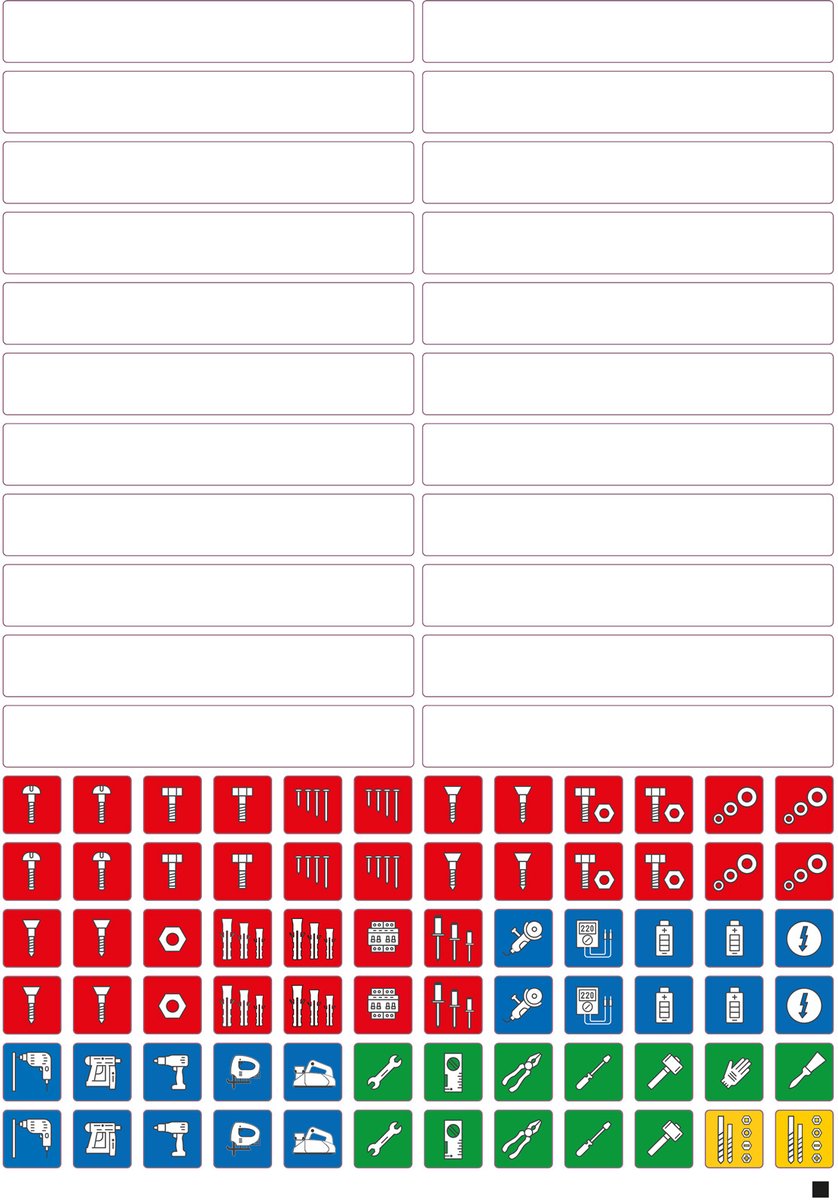 BS Systems Etikettenstickers (10 vellen) - 6100000403