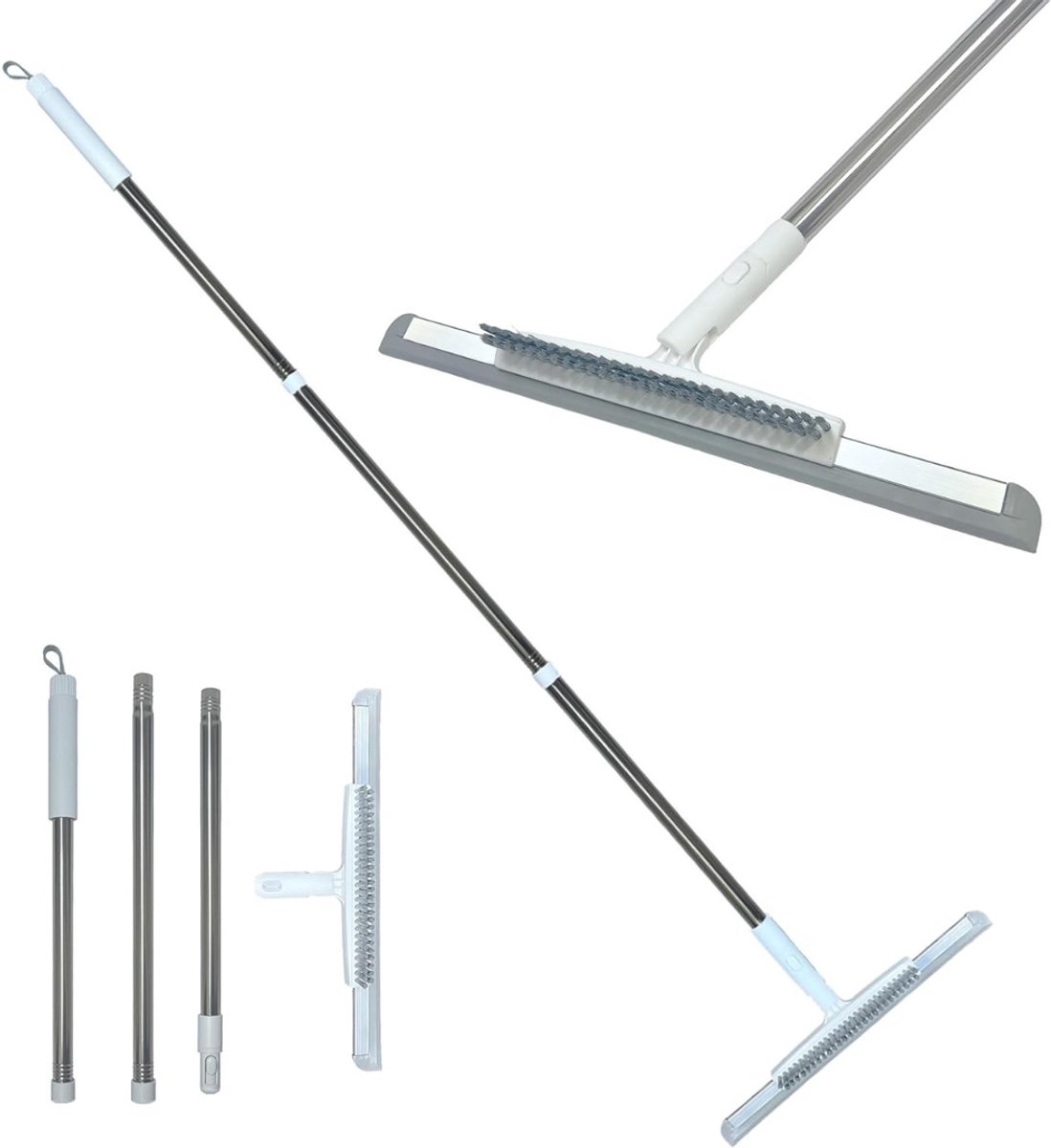 Zavio® Douchewisser Uitschuifbaar - Vloertrekker met Steel - Telescopisch