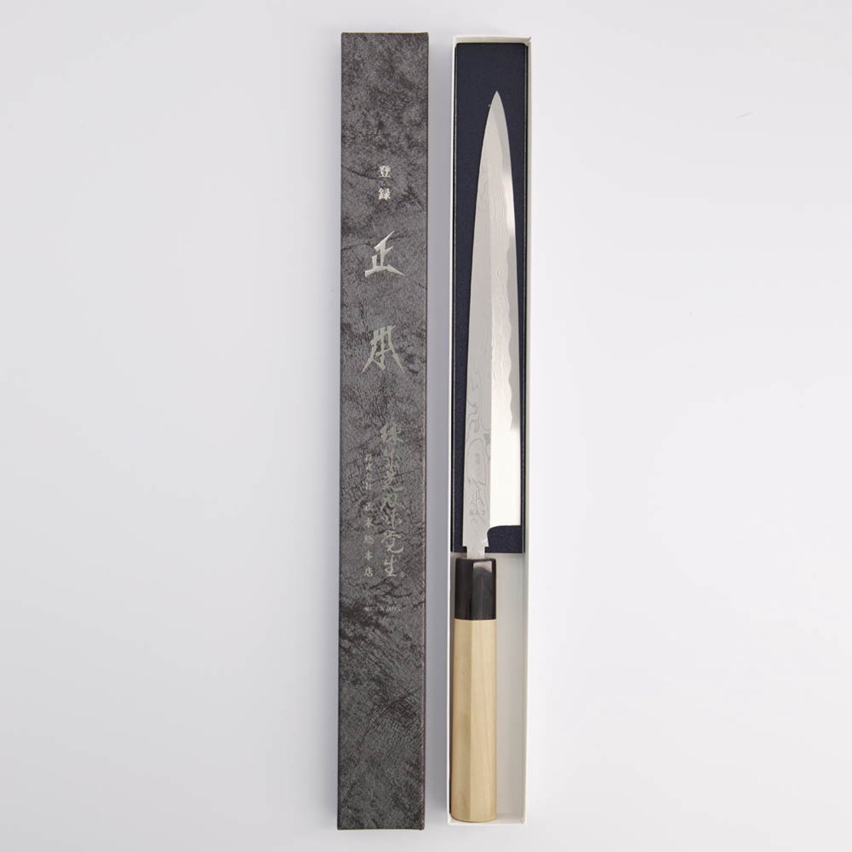 Tokyo Design Studio - Masamoto Yanagiba Mes - Ao-Ko Staal - 8 Lagen - Lemmet 24 cm - Japans Sushimes