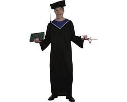 Joya Party® Afstudeer Toga Volwassenen | Graduation Gown | Geslaagd Verkleedkostuum | Inclusief Afstudeerhoed met Kwast | Carnaval | Halloween | Maat M/L
