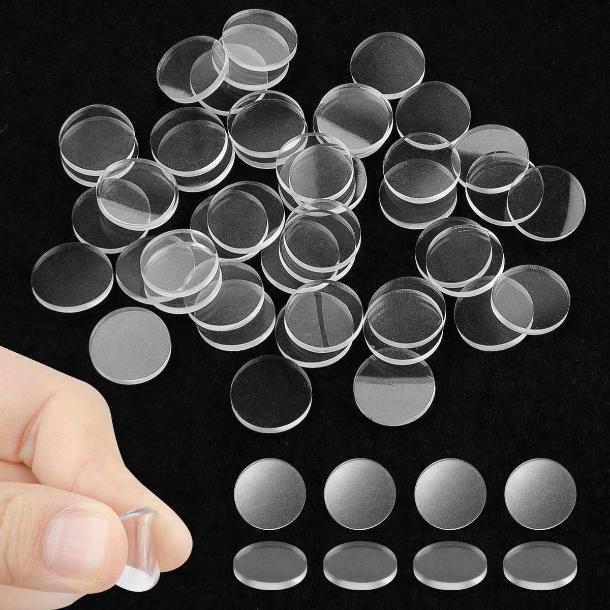 Solidchoice - 50 Transparante Anti-Slip Pads voor Glas en Meubels