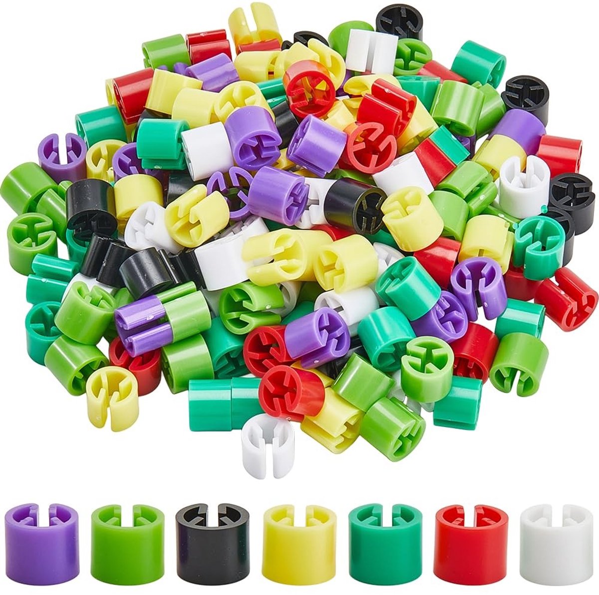Solidchoice - Set van 210 Kleurmarkers voor Kledinglabels in Diverse Kleuren