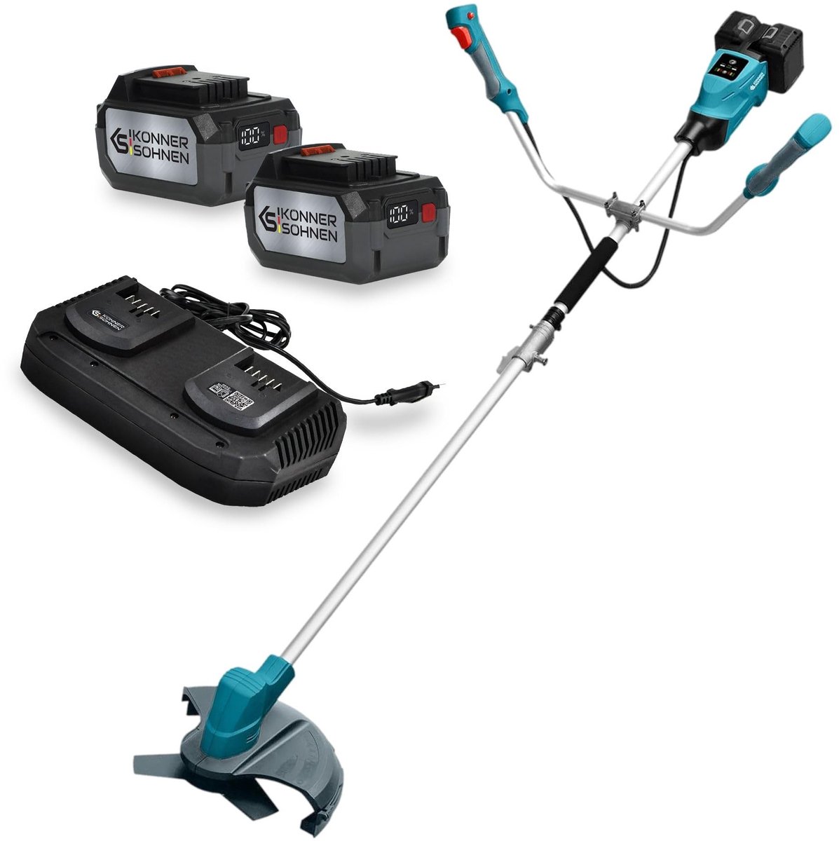 Solidchoice - Accu Grastrimmer met Verstelbare Greep en Oplader