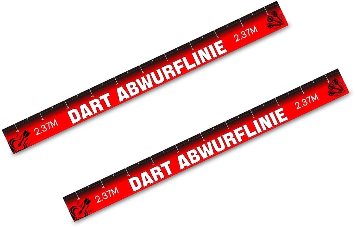 Solidchoice - 2 Stuks Zelfklevende Dartpijlen Stickers 56 x 5 cm