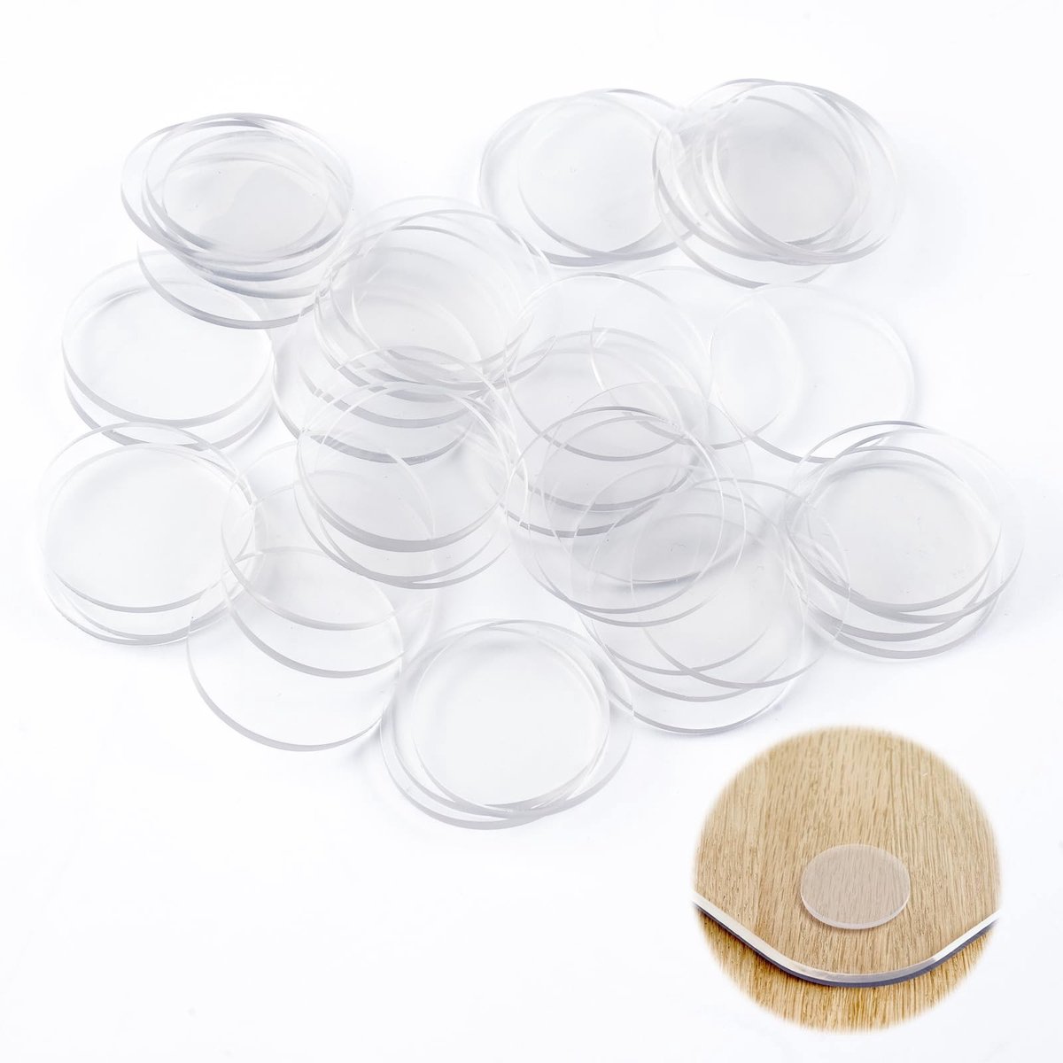 Solidchoice - Set van 50 Transparante Antislip Pads voor Tafel