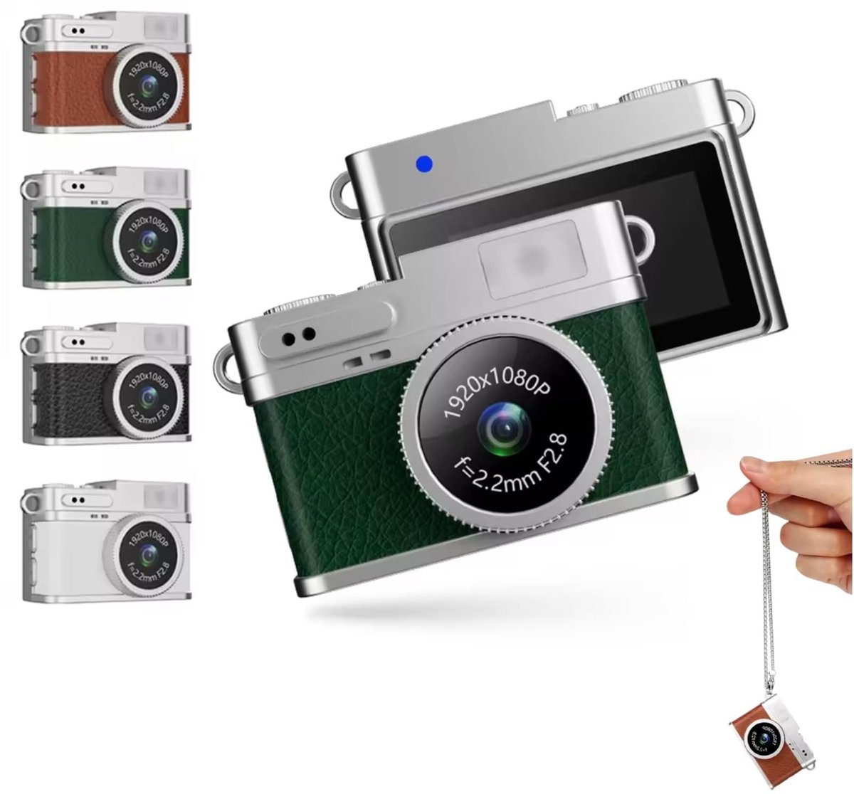 Solidchoice - Mini Digitale Camera Sleutelhanger met 1080p Video- en Fotofunctie