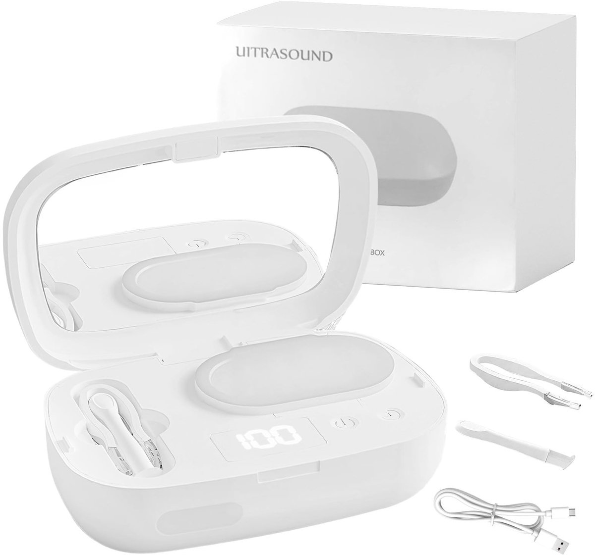 Solidchoice - Draagbare Ultrasone Contactlens Cleaner Machine met 4 Timing Modes
