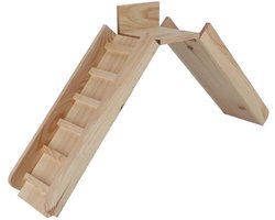Best for Birds Egeltrap - grenenhout - Voor vijver en tuin - 101 x 16 x 8 cm