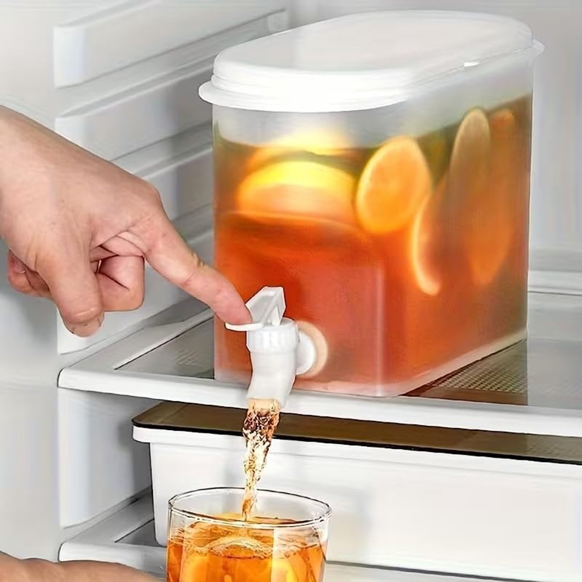 Casalora Drankdispenser met Kraan 3.5 Liter – Waterkan voor Koelkast – Koude Drankdispenser voor IJswater, Limonade, IJsthee en Fruitthee