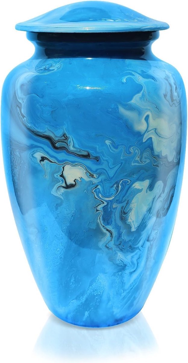 Urn for human axis Unique hand-painted large adult urn for cremation included -25 Pack "Share a Memory" Cards to share - ShopVlot