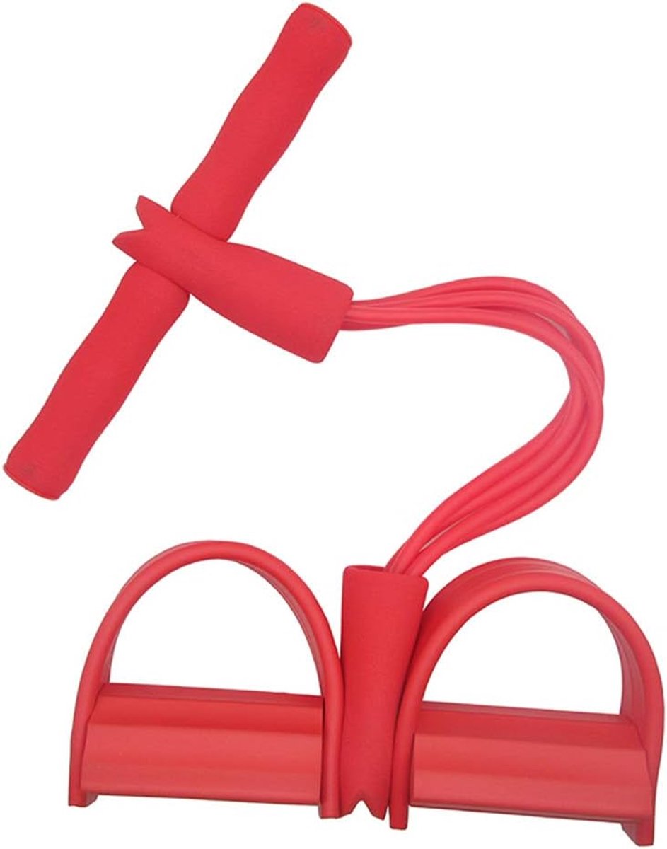 Pull Rope Gym Equipment,Pedal Tensioner Elastic Band with Latex Pedal for Sports Fitness Yoga Prone Waist Lift Waist - ShopVlot