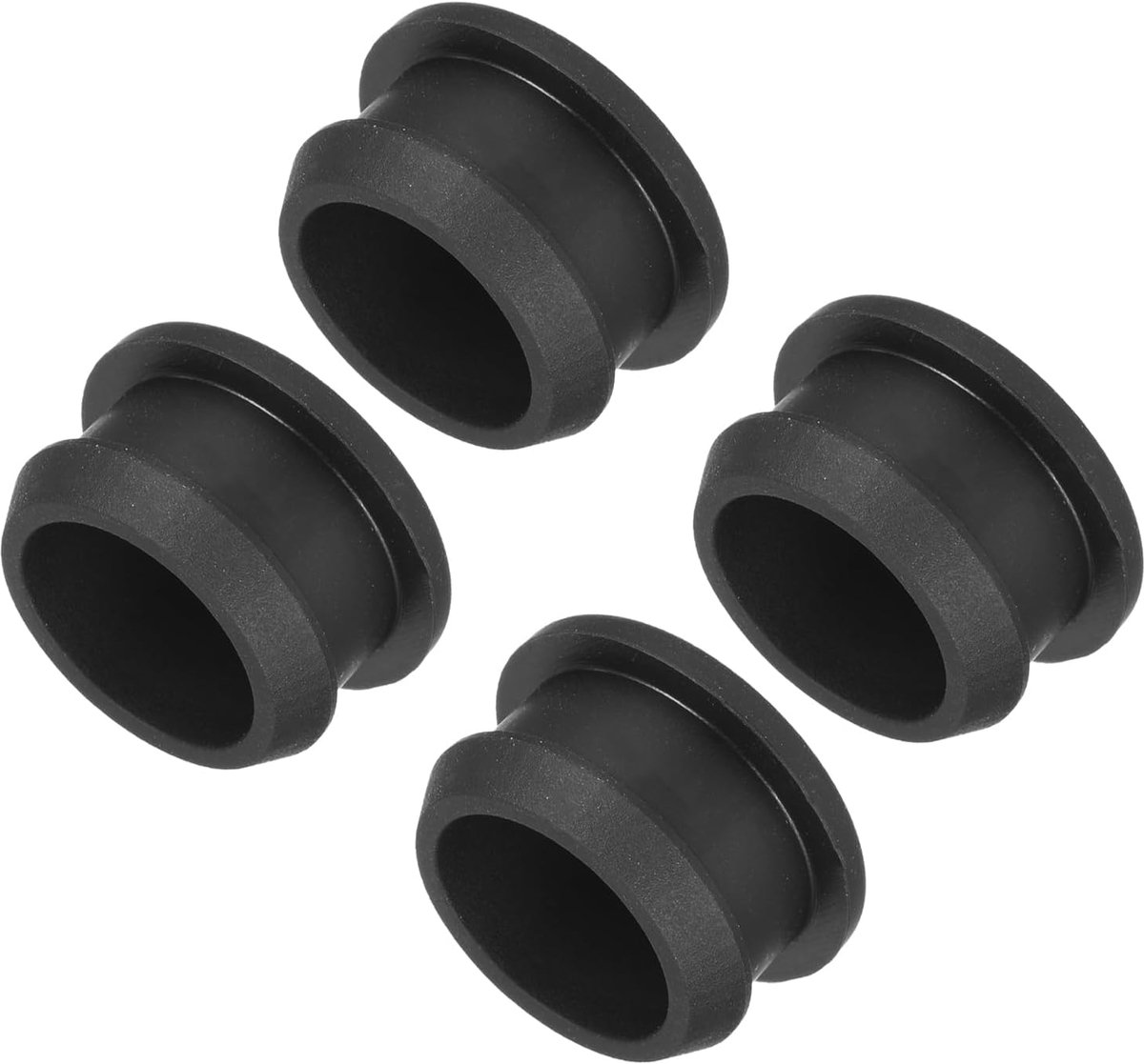 QUARKZMAN 4 stuks siliconen gatdoppen, 20 mm montagediameter, ronde afdichtingsplug met vergrendeling, zacht en - ShopVlot