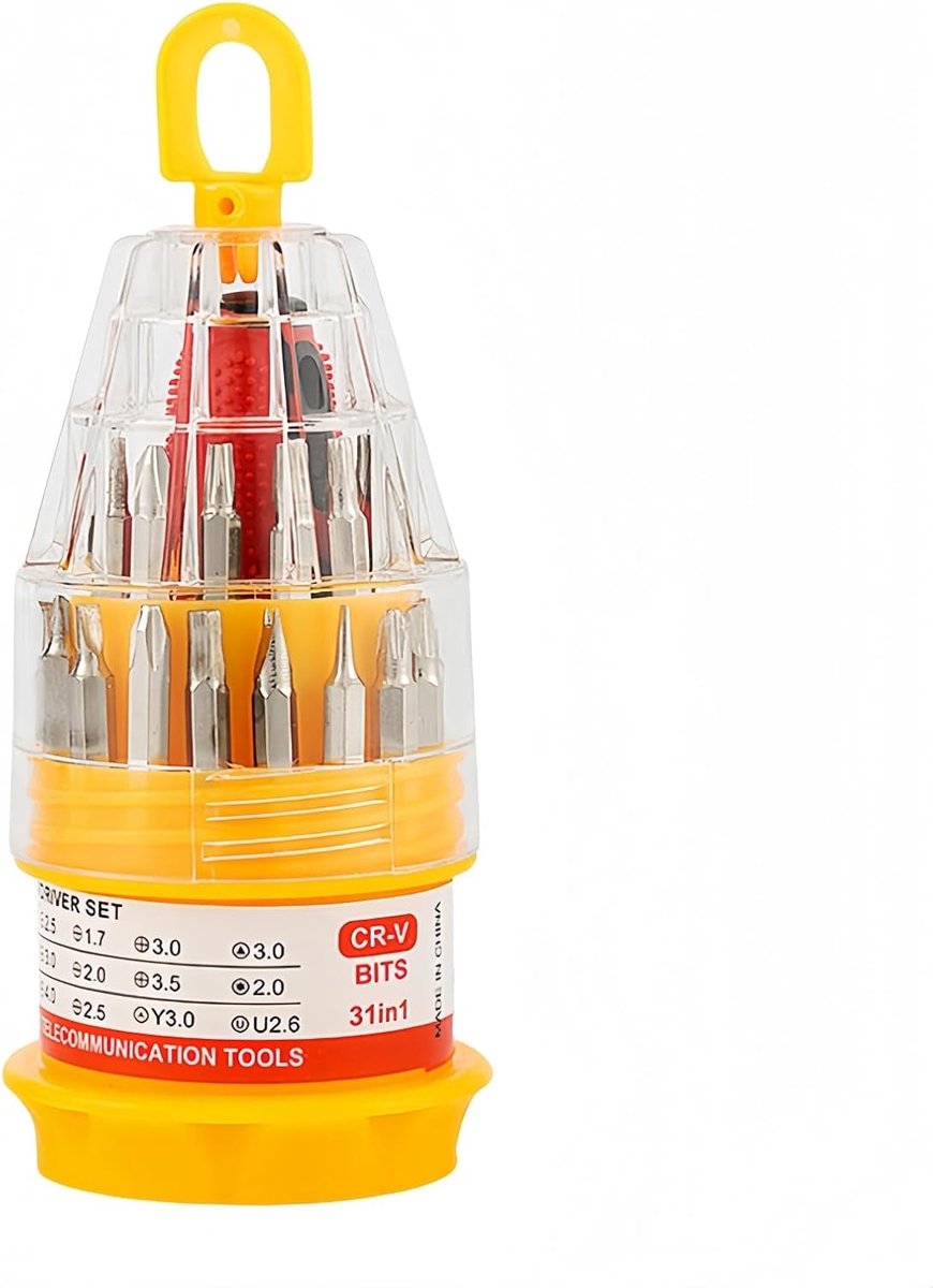 30-delige precisieschroevendraaierset in compacte koffer, voor reparaties aan smartphones, laptops, tablets en - ShopVlot