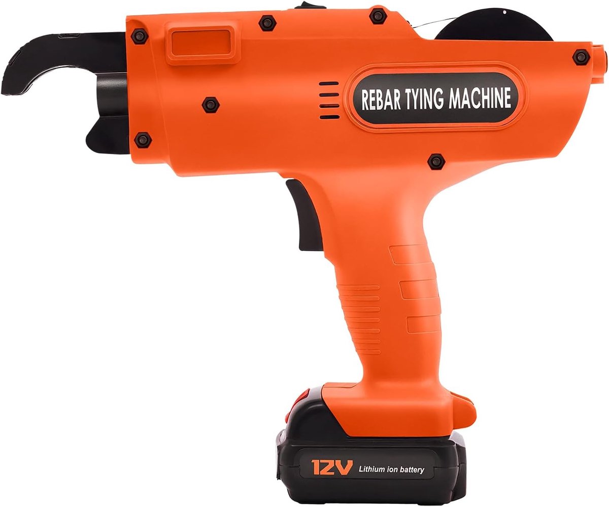 12V Electric Rebar Binding Machine, Rebar Connector with 4500mAh, Portable, Hand Tied Binding Machine, Rebar - ShopVlot
